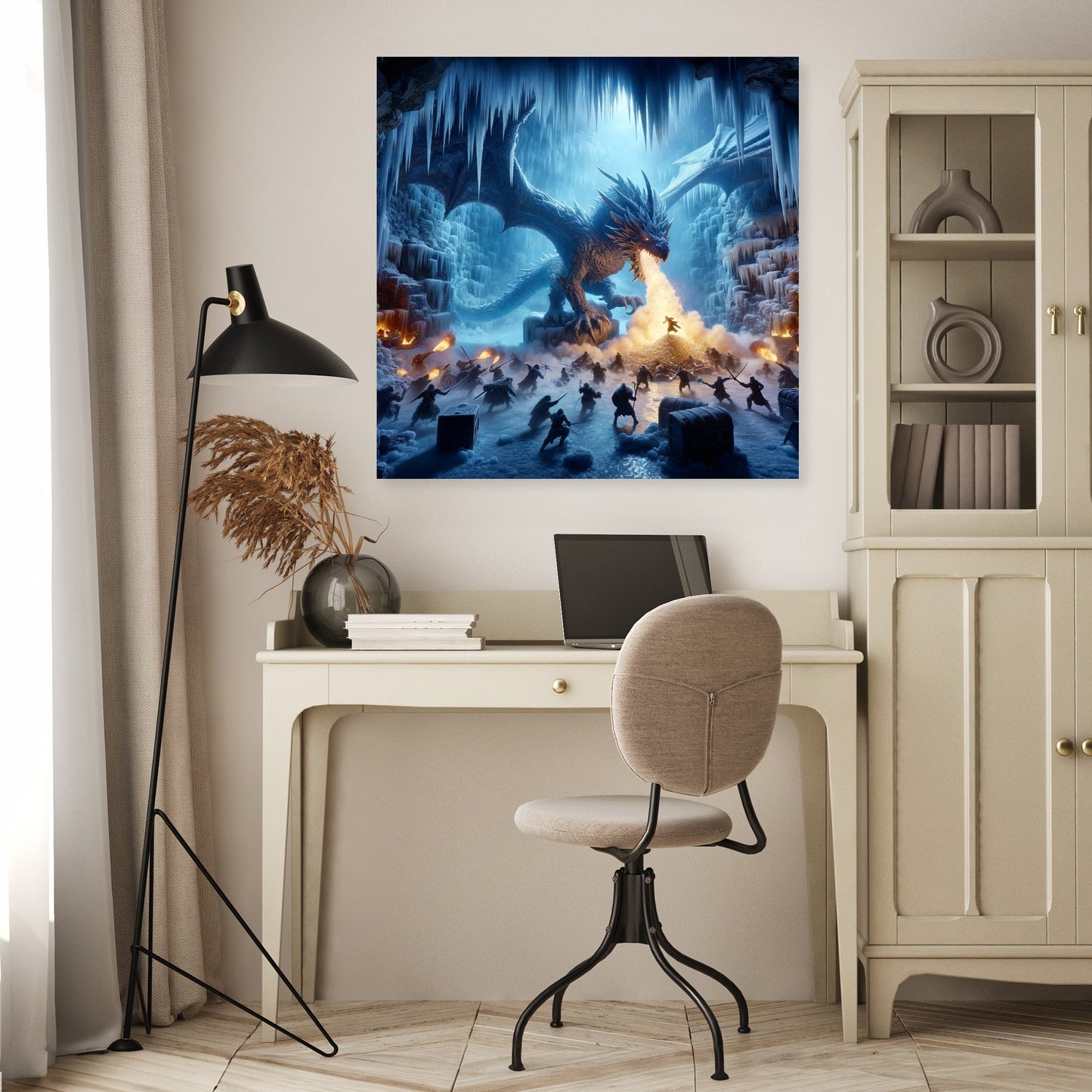 Dragon's Lair on Frost Island Canvas