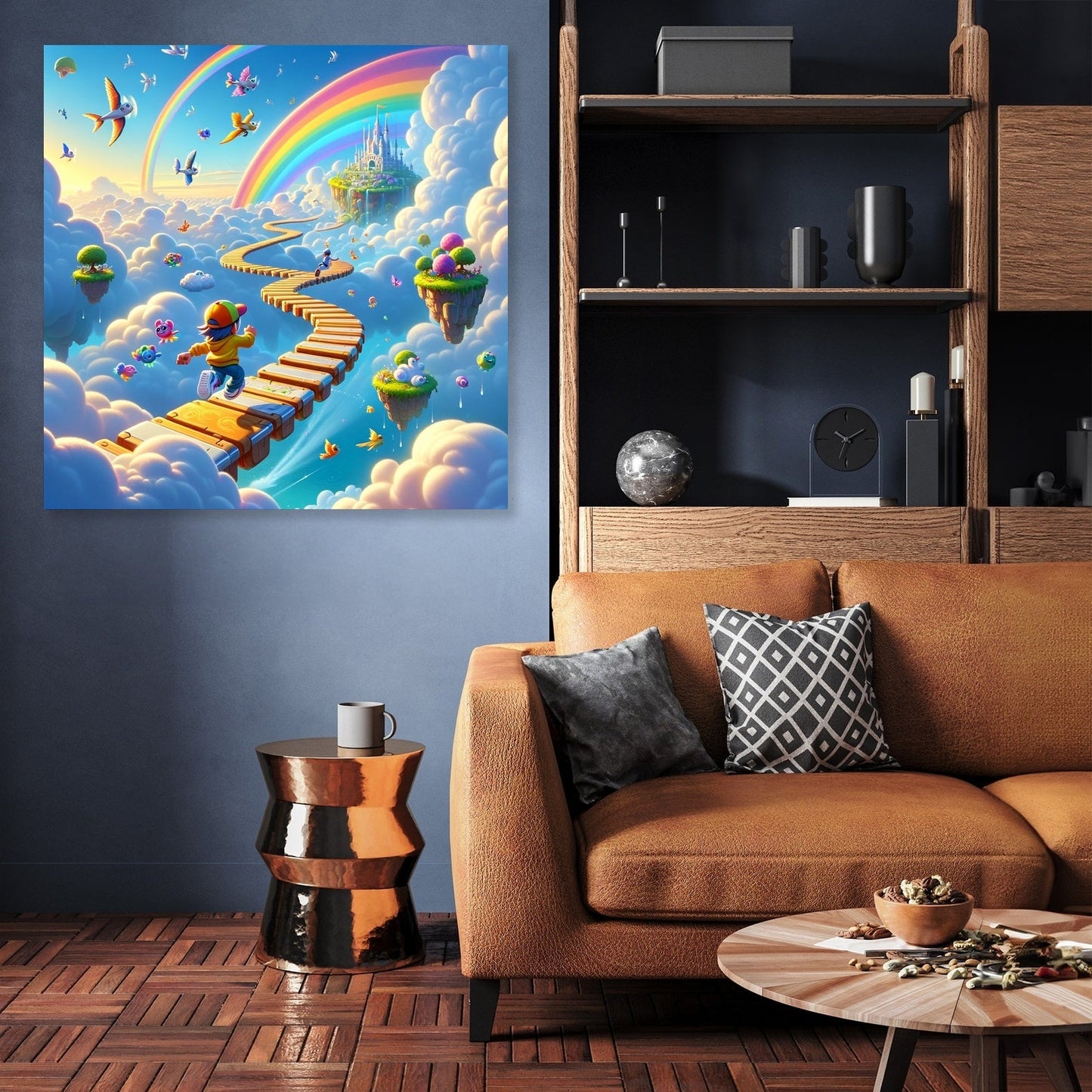 Sky-High Antics Canvas