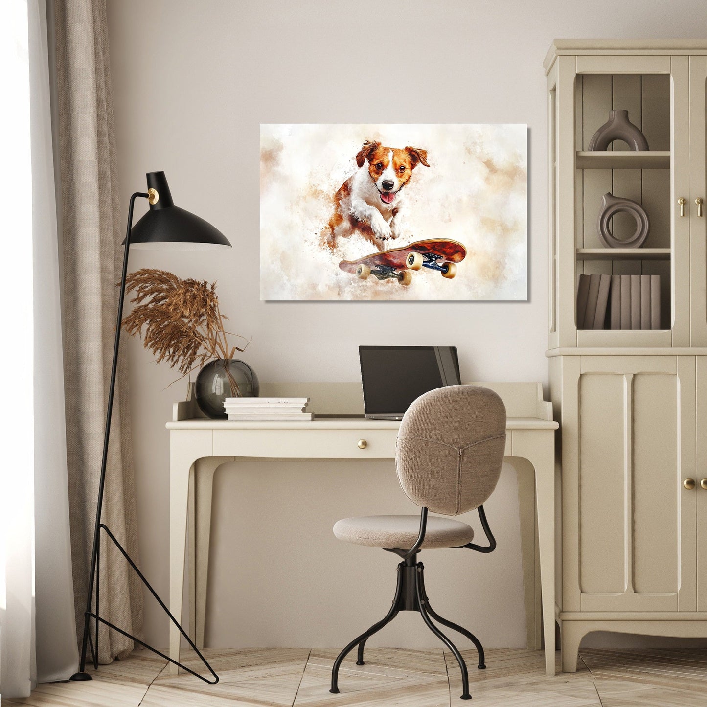 Dog on Wheels Canvas