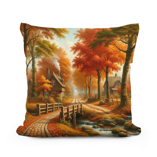 Autumn Lane Cotton Cushion