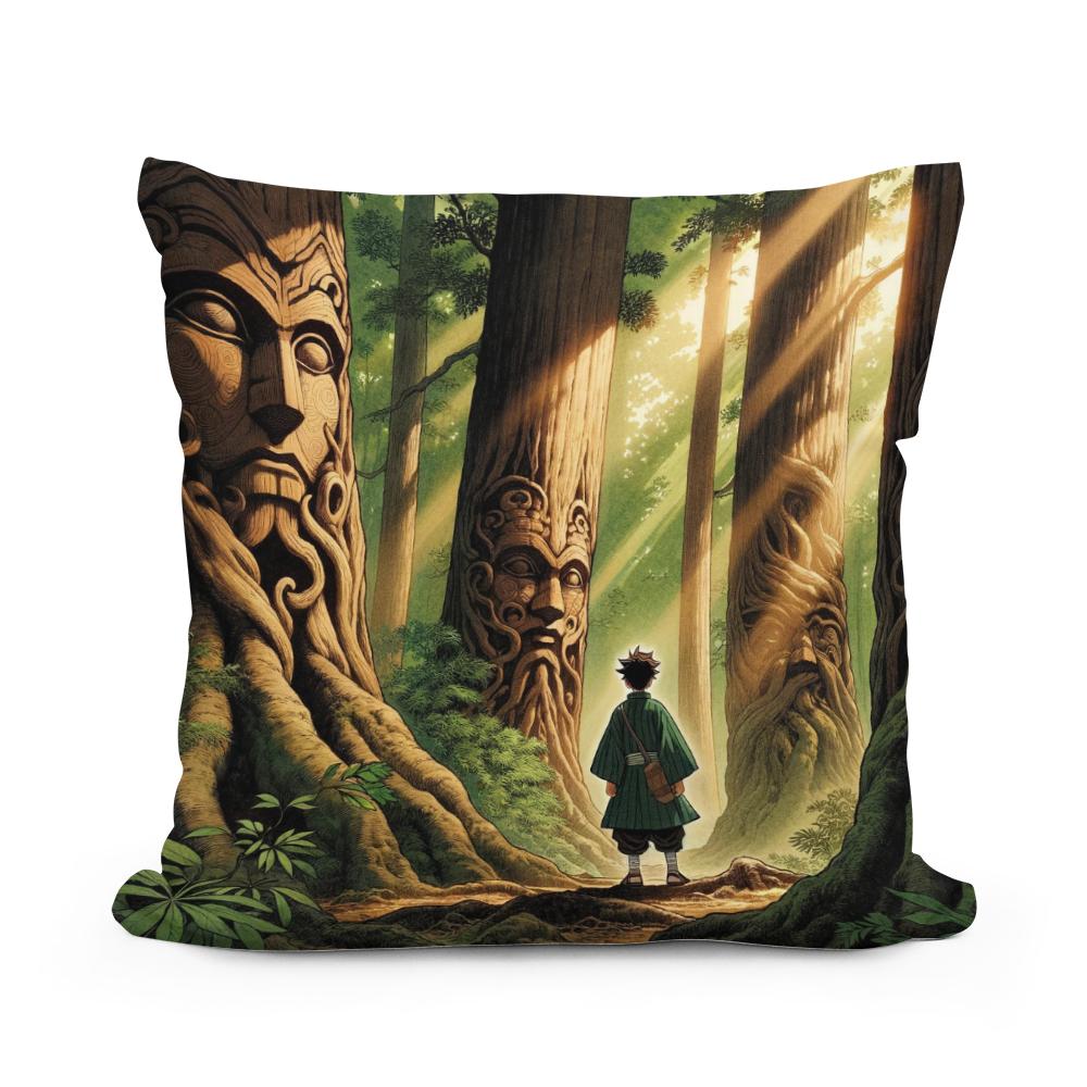 Forest Whispers Cotton Cushion