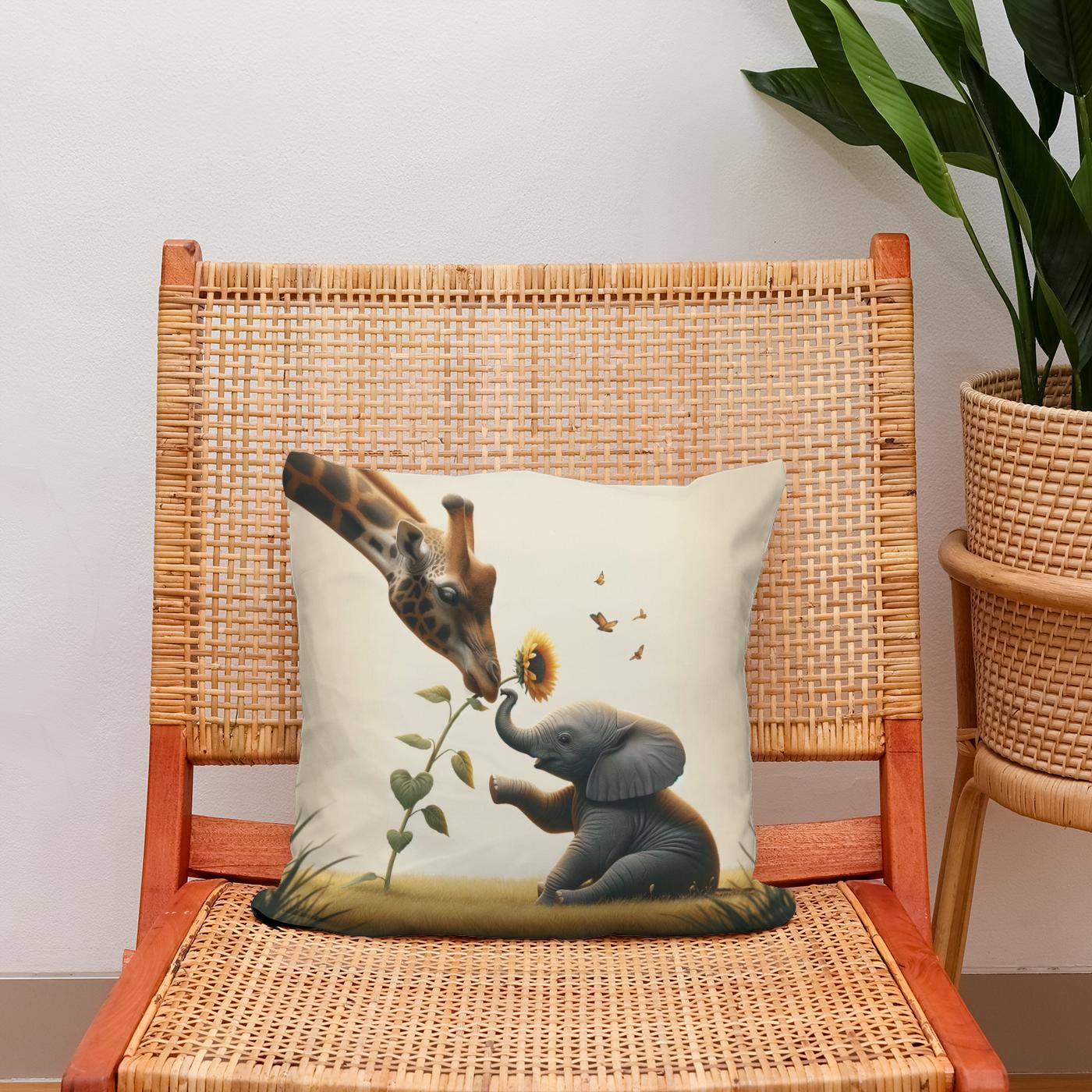Sunflower Safari Bond Cotton Cushion