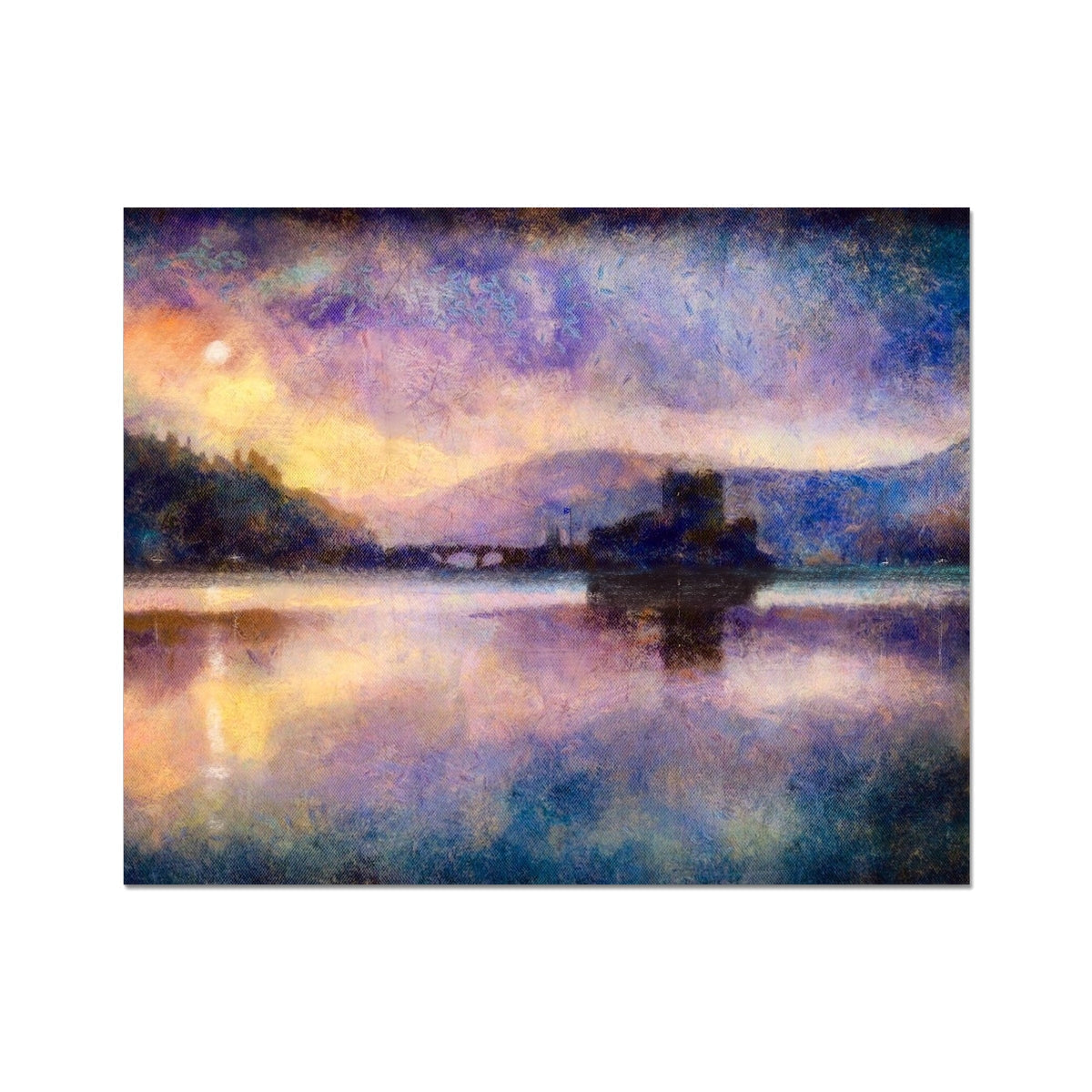 Eilean Donan Castle Moonlight Artist Proof Collector Print