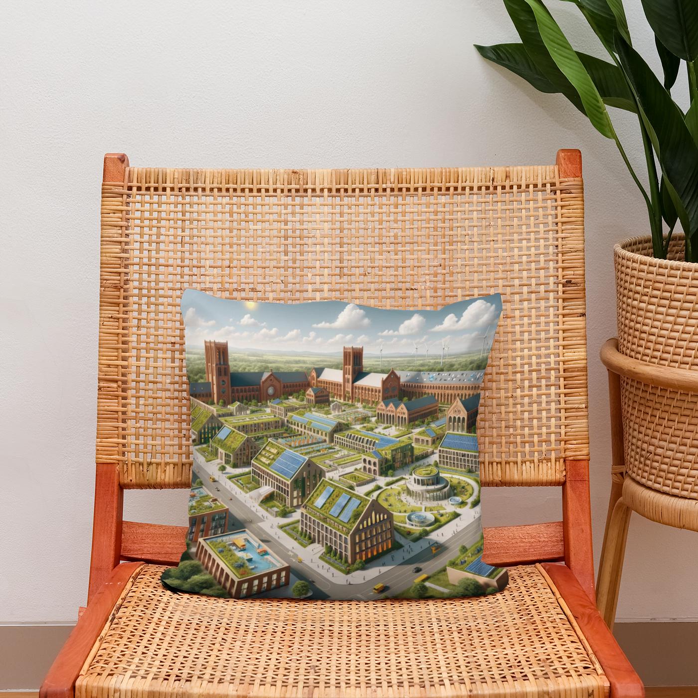Architectural Tapestry Cotton Cushion
