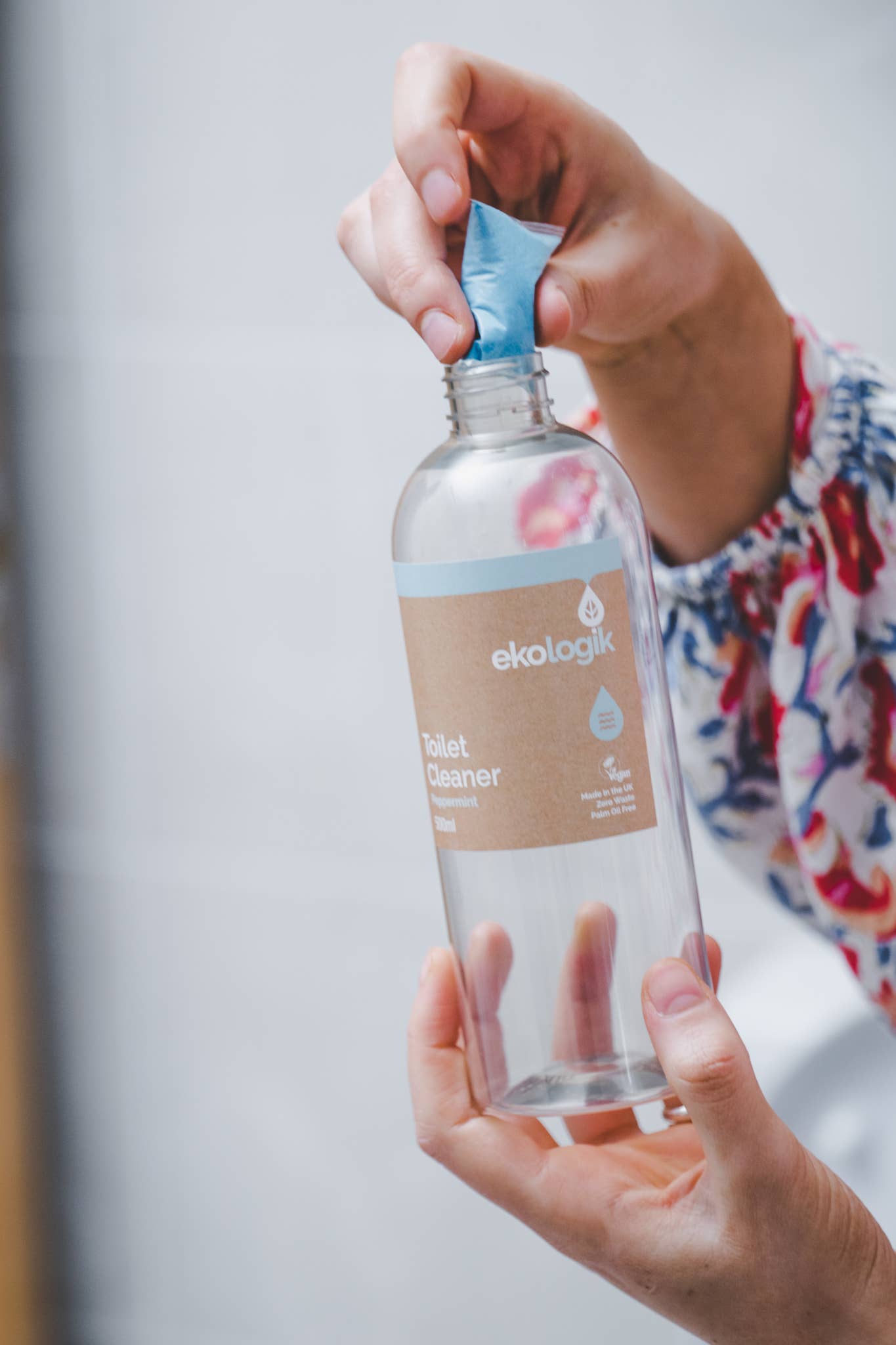 Ekologik Plastic-Free Toilet Cleaner Bottle & Refill Pod | Thickened Formula
