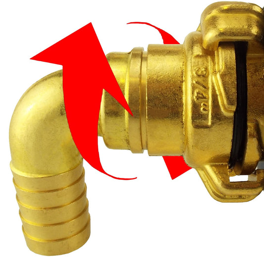 Claw Brass - Swivel Elbow 1" Hose