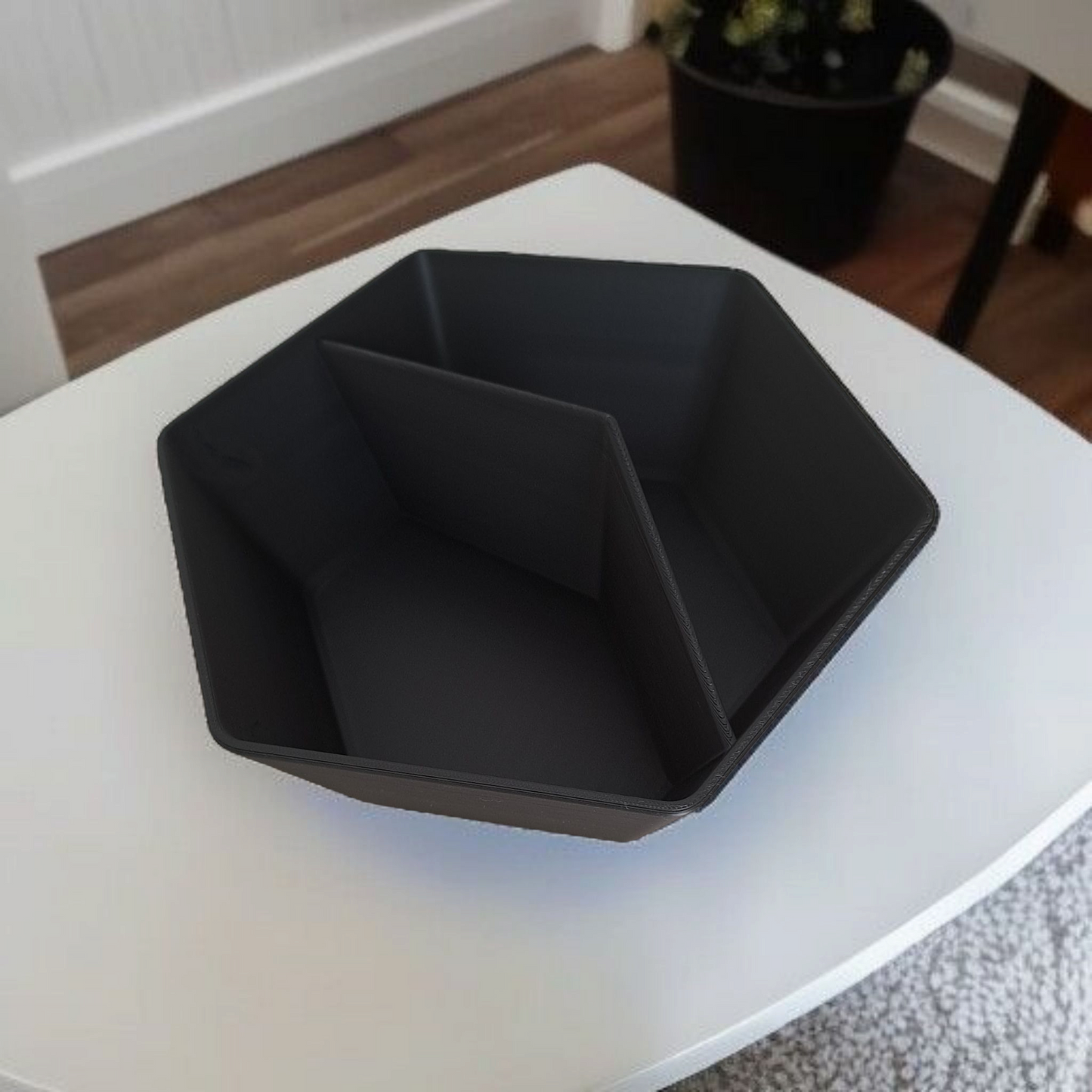 Minimalist Pistachio Bowl - Dual Compartment Snack Dish