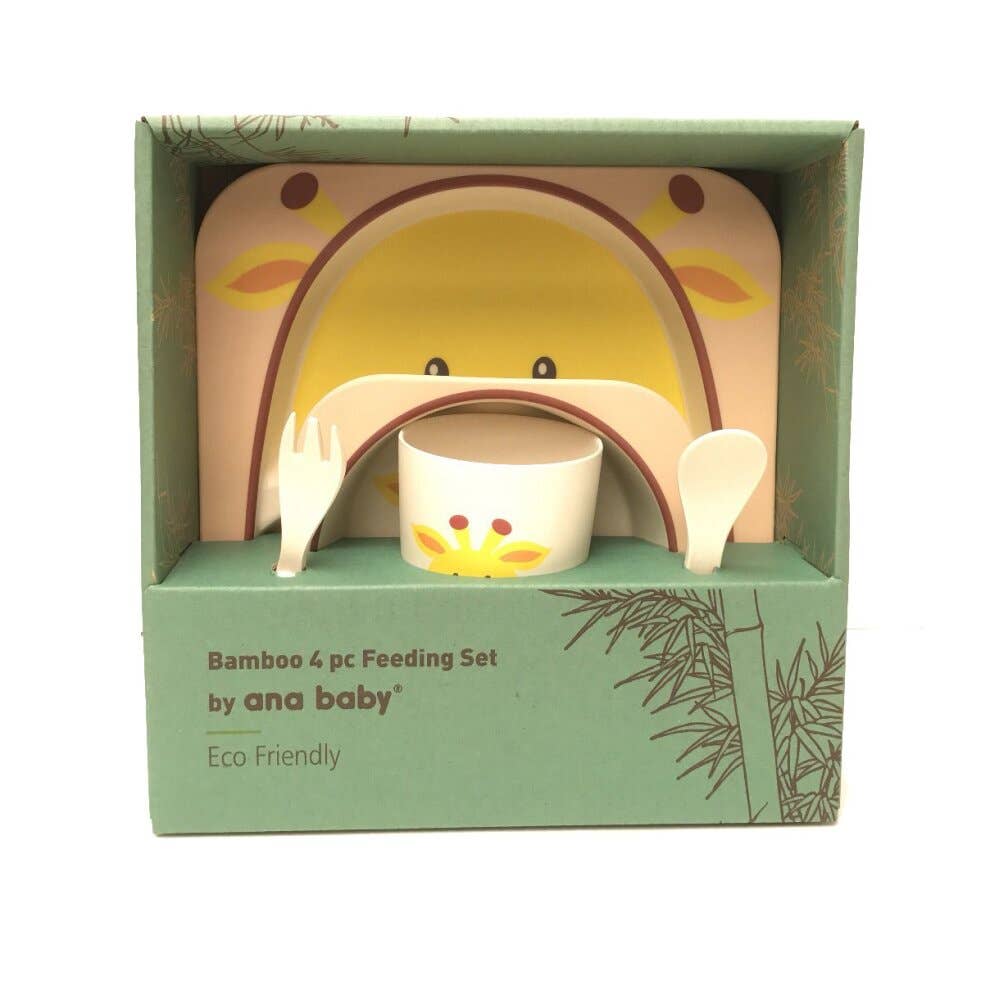 Giraffe Bamboo Kids Dinner Set - 5 Piece