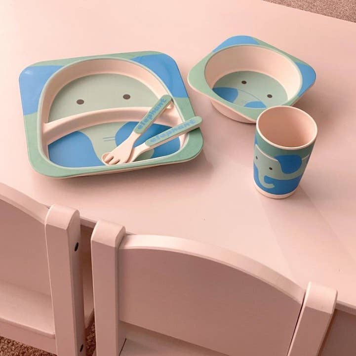Giraffe Bamboo Kids Dinner Set - 5 Piece
