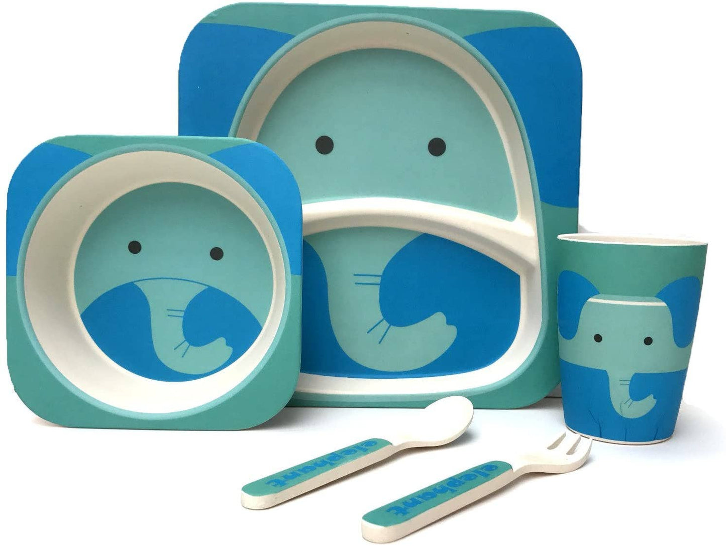 Giraffe Bamboo Kids Dinner Set - 5 Piece