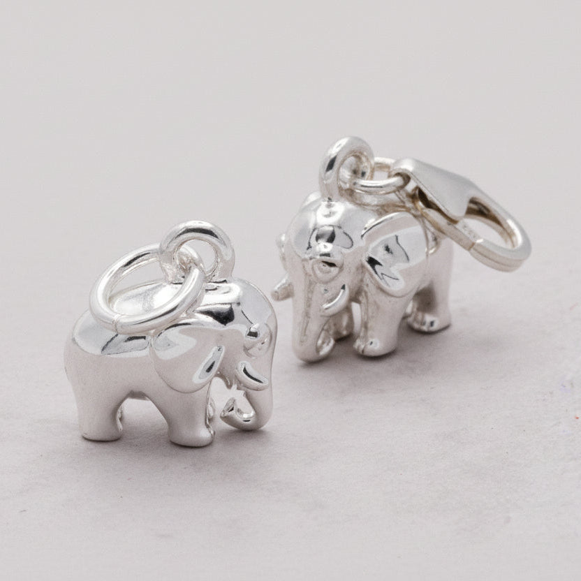 Elephant Silver Charm