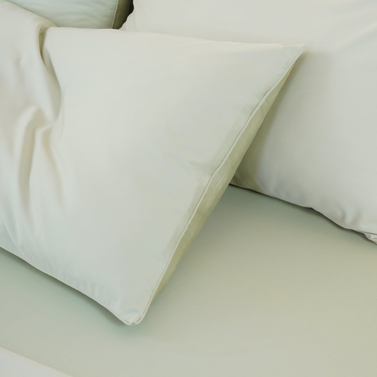 Ella Cotton - Sage Green Pillowcases Pair