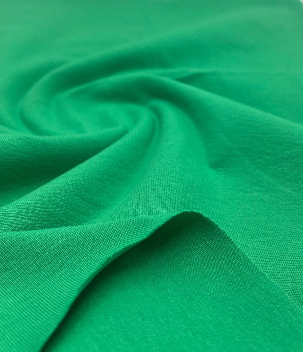 Emerald Cotton Stretch Jersey 200 GSM 95/5 Lycra 4 Way Stretch