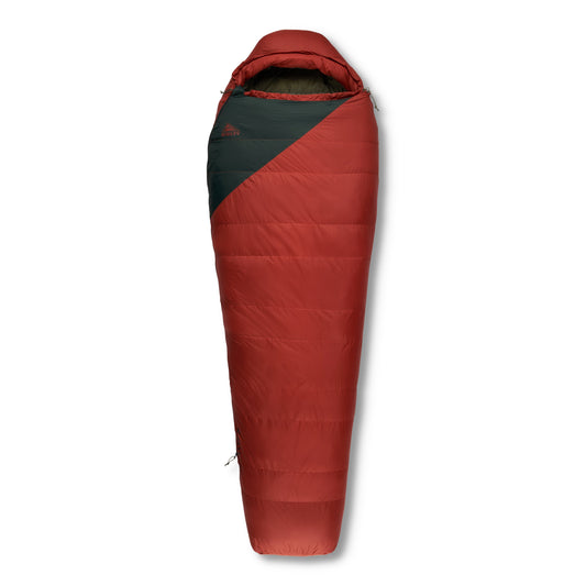 Kelty Cosmic Down 0°F (-18°C) 550-Fill Sleeping Bag - Long - Tandoori Spice/Green Gables