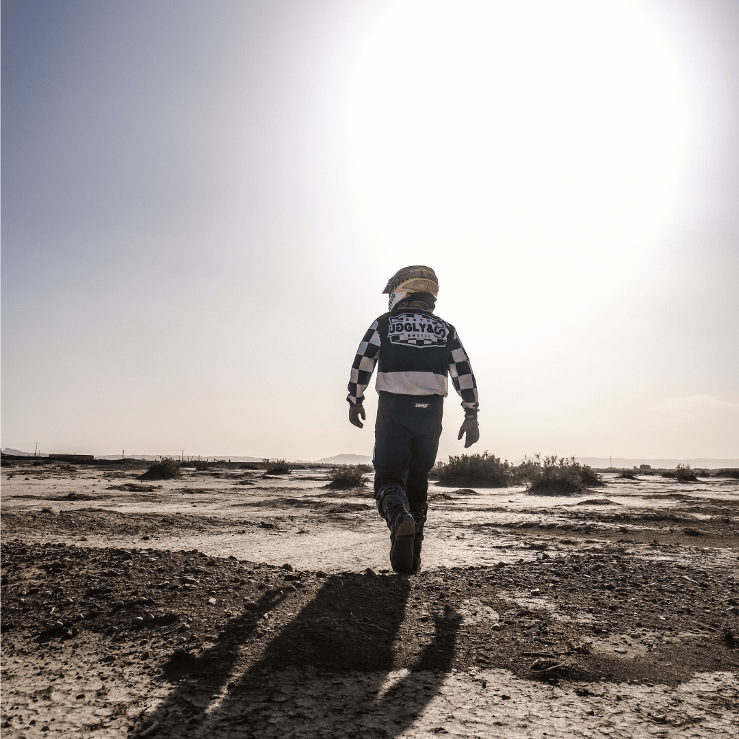 Chequered Vintage Motocross Jersey