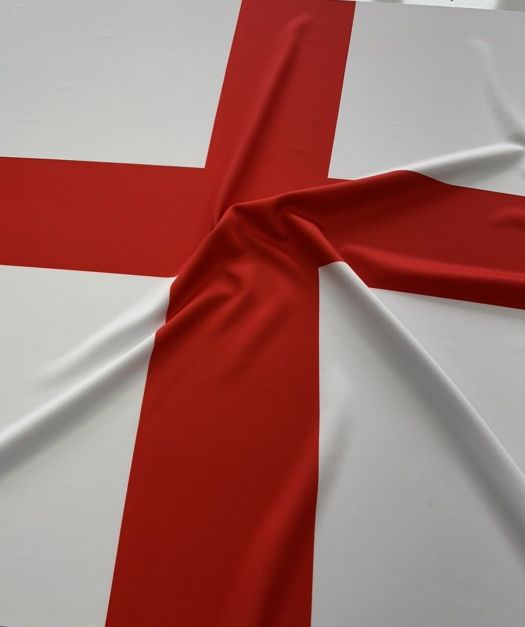 England Flag Print Scuba Fabric