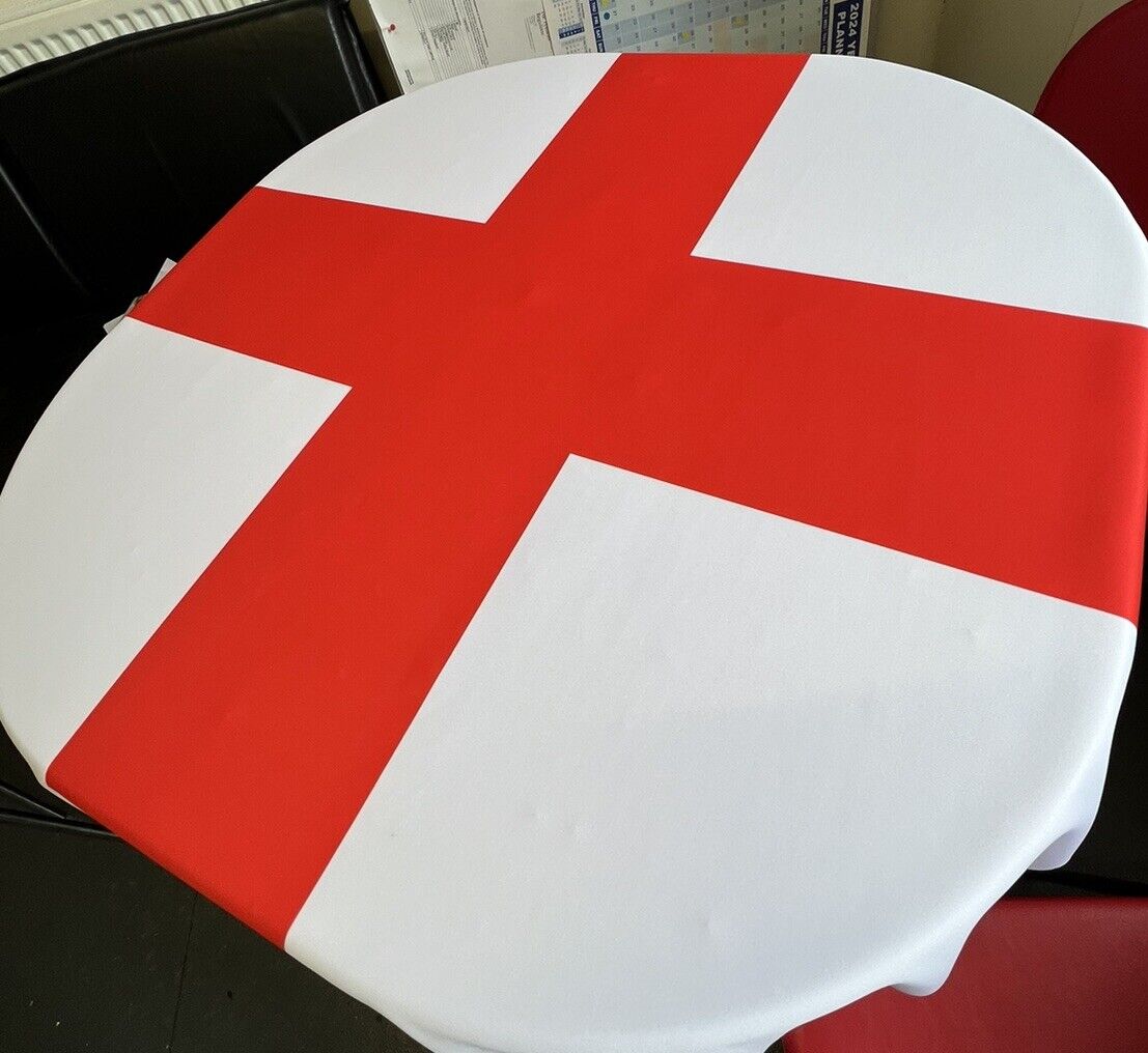 England Flag Print Scuba Fabric