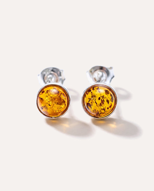 ESSENTIALS Mini Amber Stud Earrings