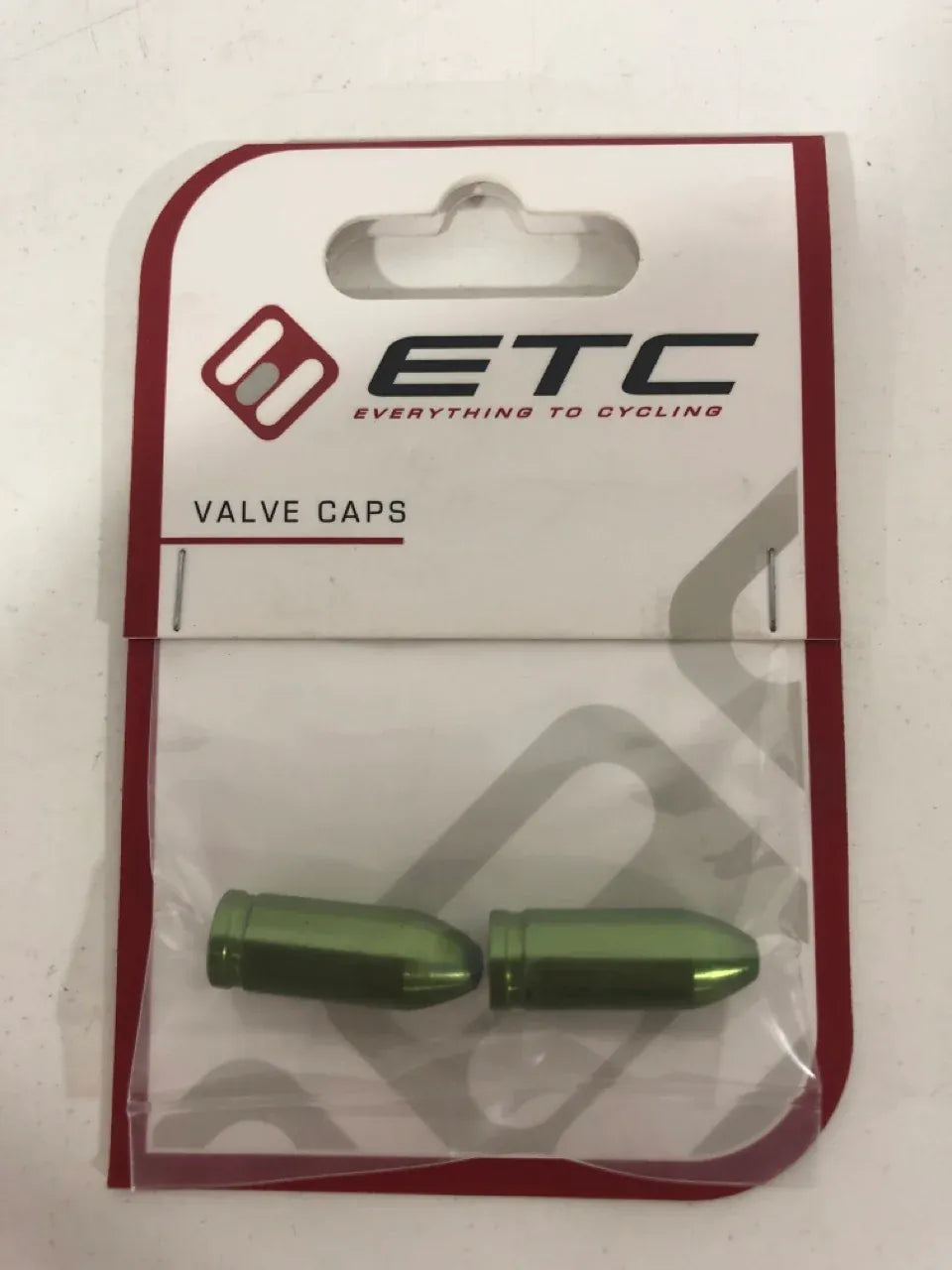 ETC Bullets Valve Caps Schraeder - Green