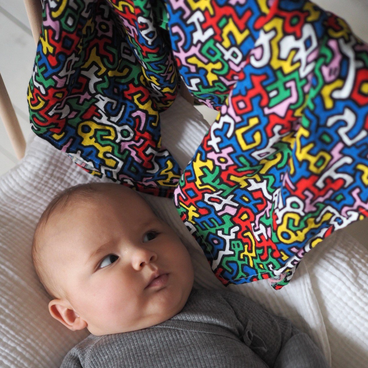 ETTA LOVES x KEITH HARING 2-PACK MUSLIN SQUARES - birth to 12 months