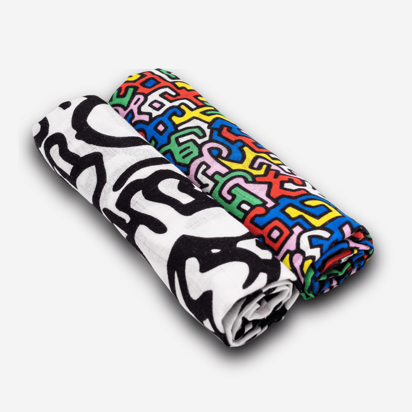 ETTA LOVES x KEITH HARING 2-PACK MUSLIN SQUARES - birth to 12 months