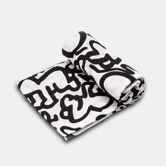 ETTA LOVES x KEITH HARING 'BABY' MUSLIN - birth to 4 months