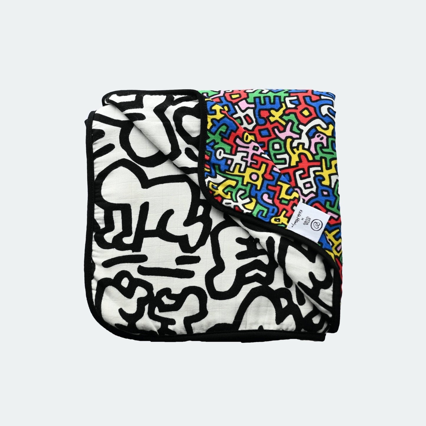 ETTA LOVES x KEITH HARING MUSLIN BLANKET - reversible - birth to 12 months