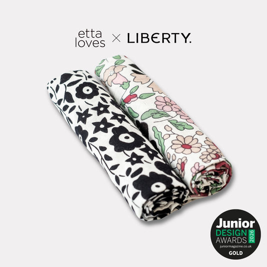 ETTA LOVES x LIBERTY – Sensory Muslin 2-Pack - birth to 12 months