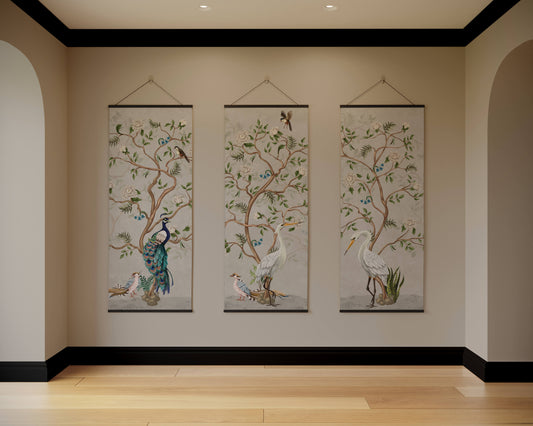 Chinoiserie Bird Tapestry