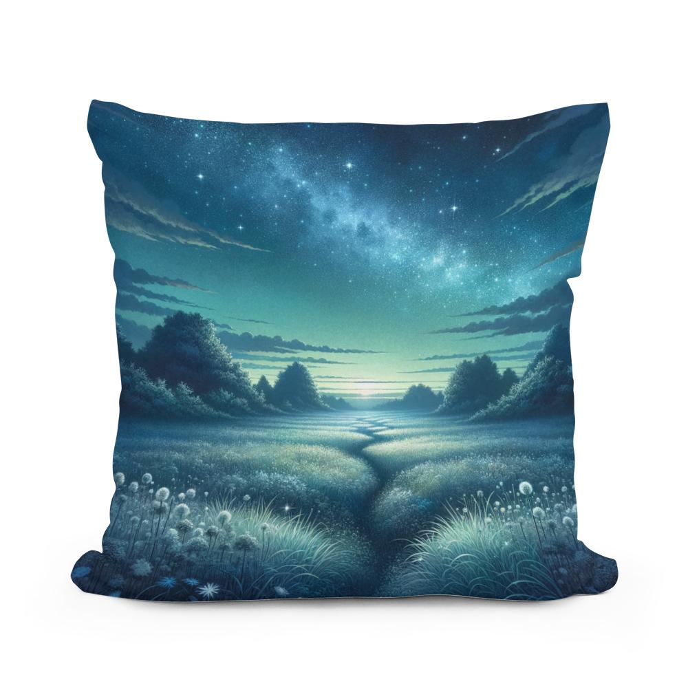 Twilight Meadow Cotton Cushion