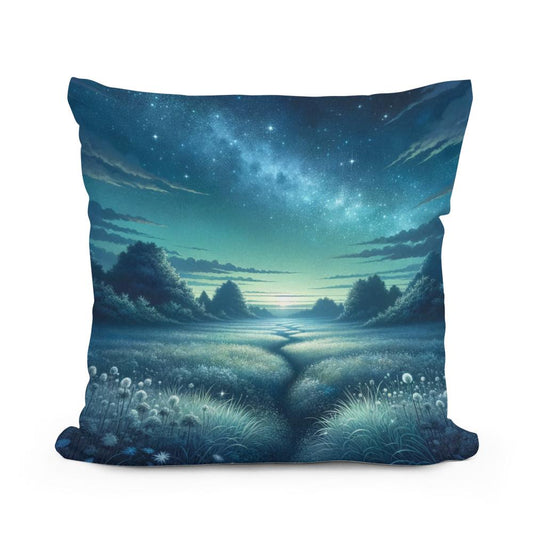 Twilight Meadow Cotton Cushion