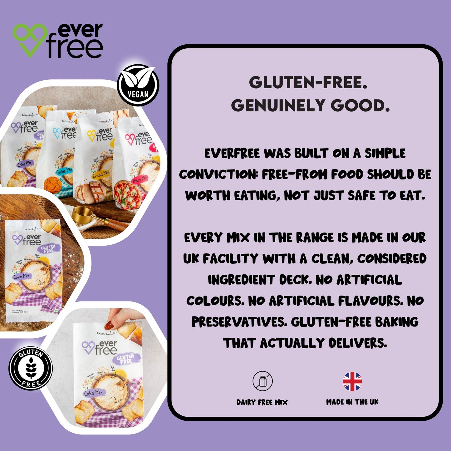 EverFree Gluten-Free Cake Mix - 350g | Pack of 3
