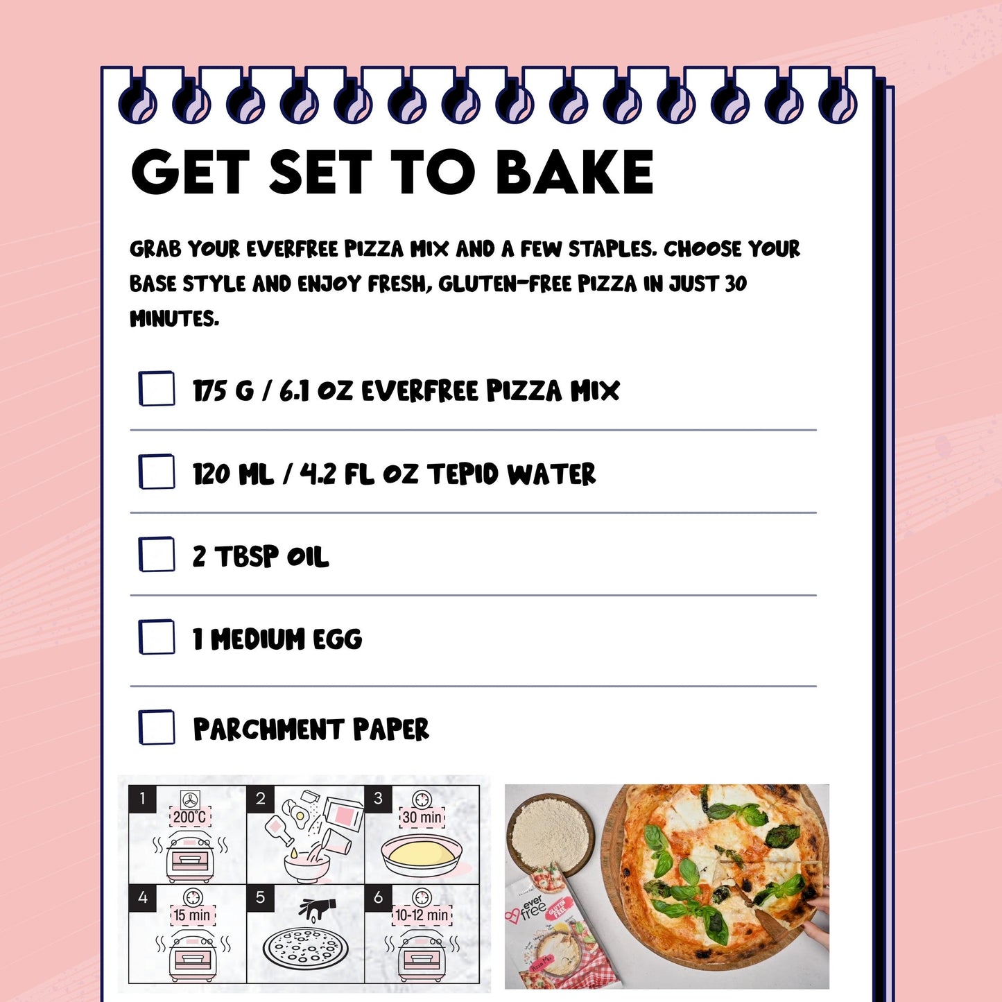 EverFree Gluten-Free Sourdough Pizza Mix - 350g | Pack of 3