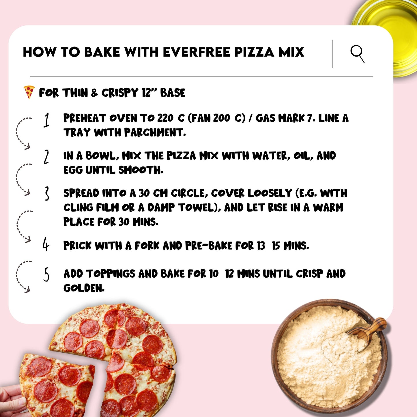 EverFree Gluten-Free Sourdough Pizza Mix - 350g | Pack of 3