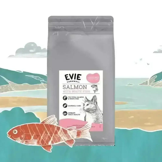 Evie Natural Dry Cat Food Salmon with Whitefish