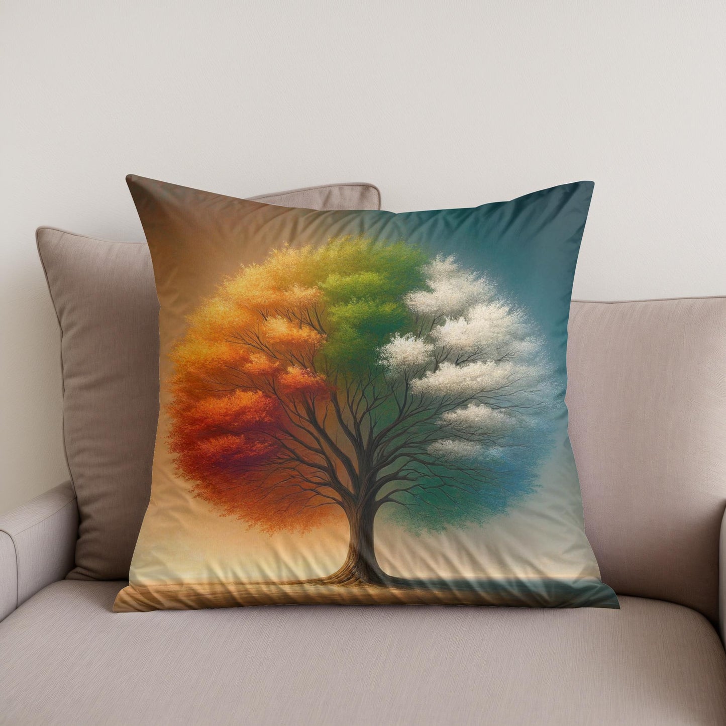 Seasonal Symphony Cotton Cushion