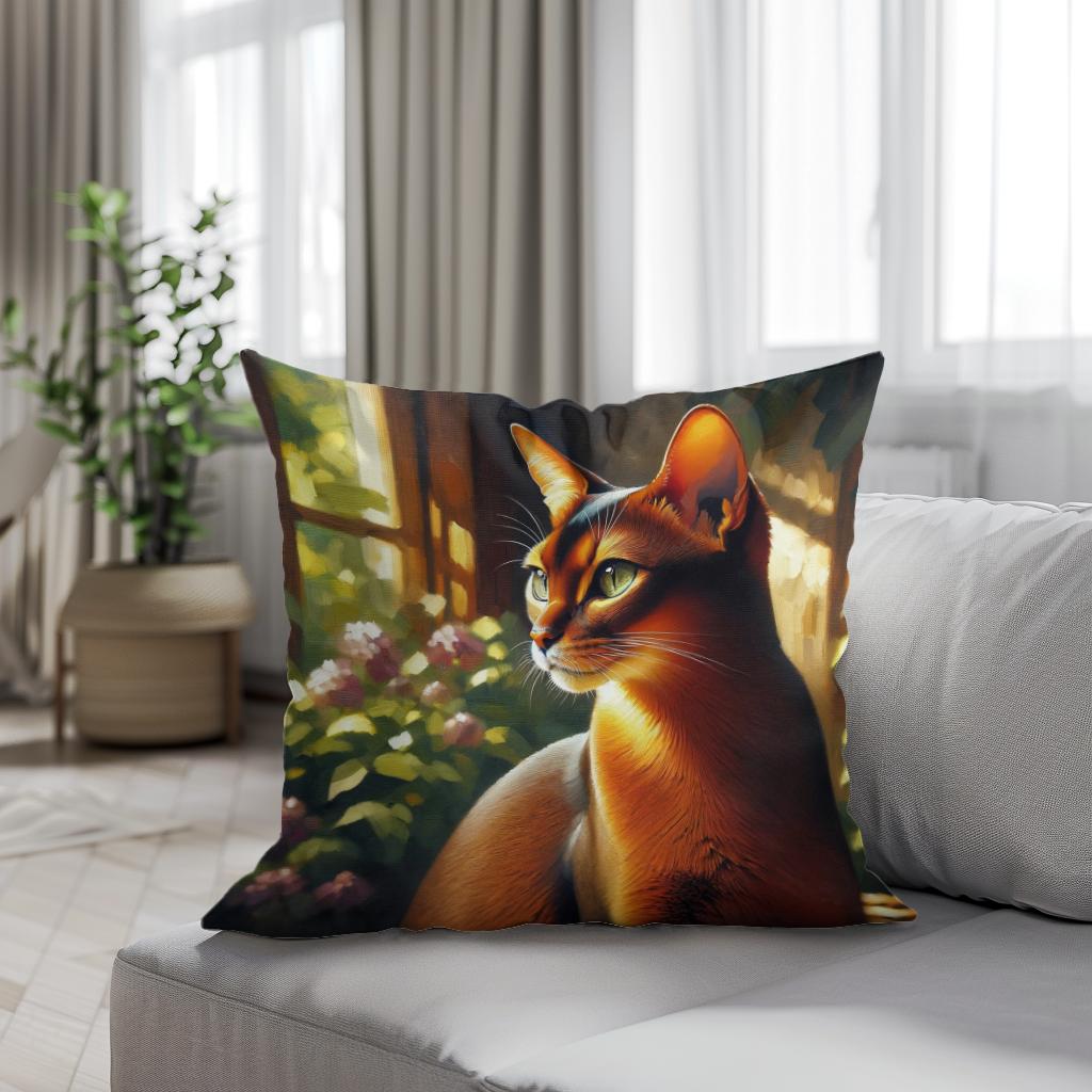 Abyssinian Tranquility Cotton Cushion