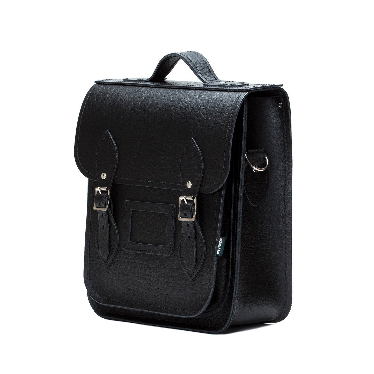 Handmade Leather City Backpack - Black Executive