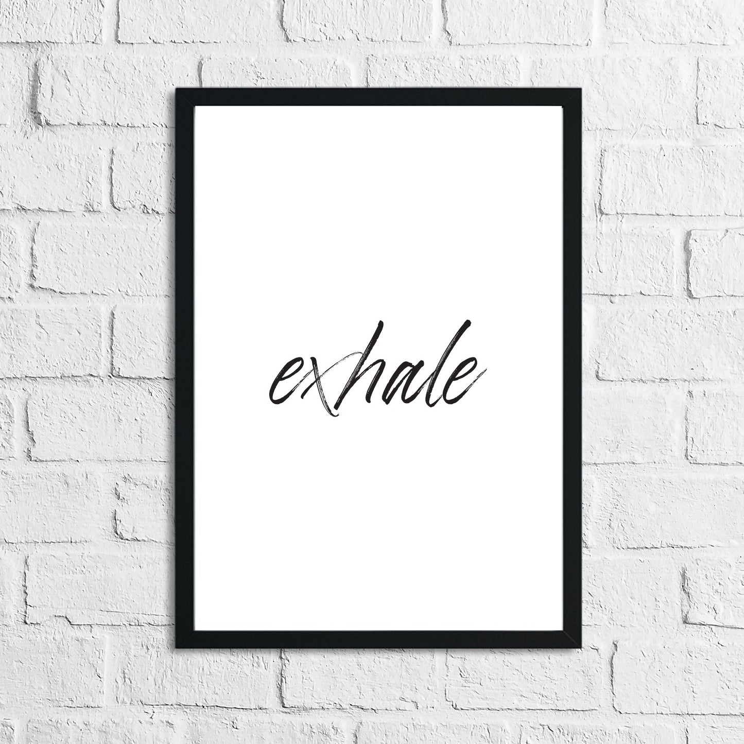 Inhale Exhale Set Of 2 Bedroom Simple Wall Decor Prints