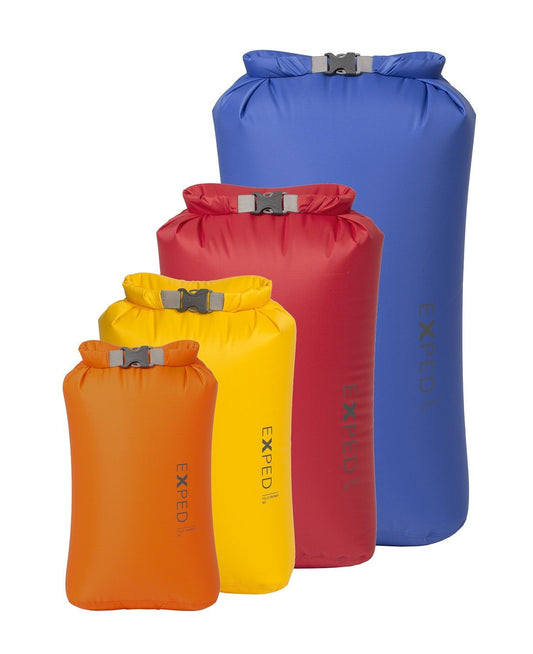 Exped Fold Dry Bag Bright 4pk Bright colours