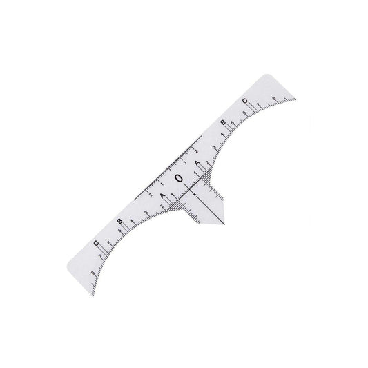 Eyebrow Measuring Ruler - Sticker 25 pcs