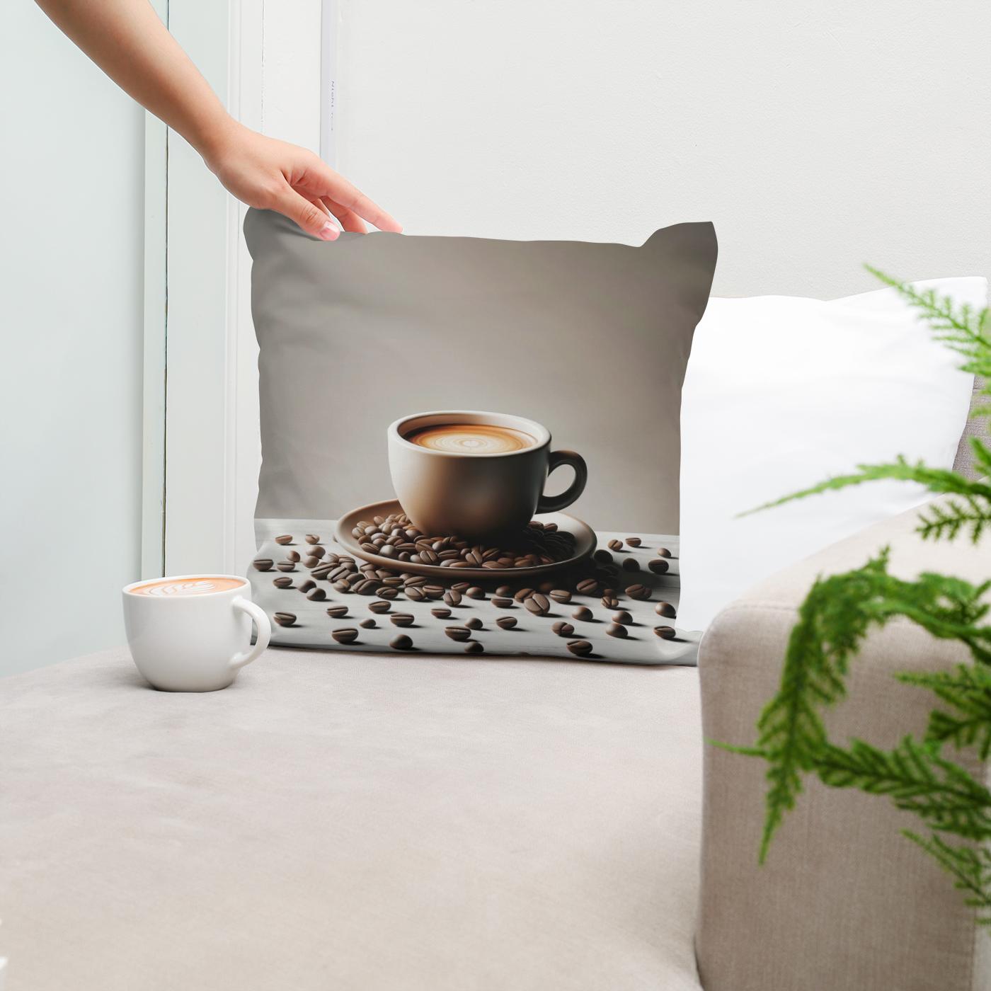 Espresso Essence Cotton Cushion