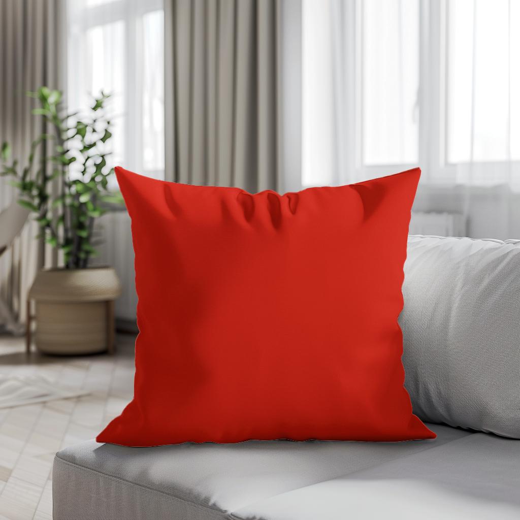 Pure Red Cotton Cushion