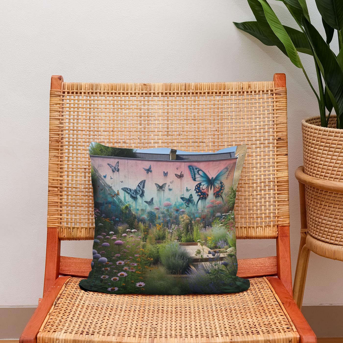 Suburban Secret Garden Cotton Cushion