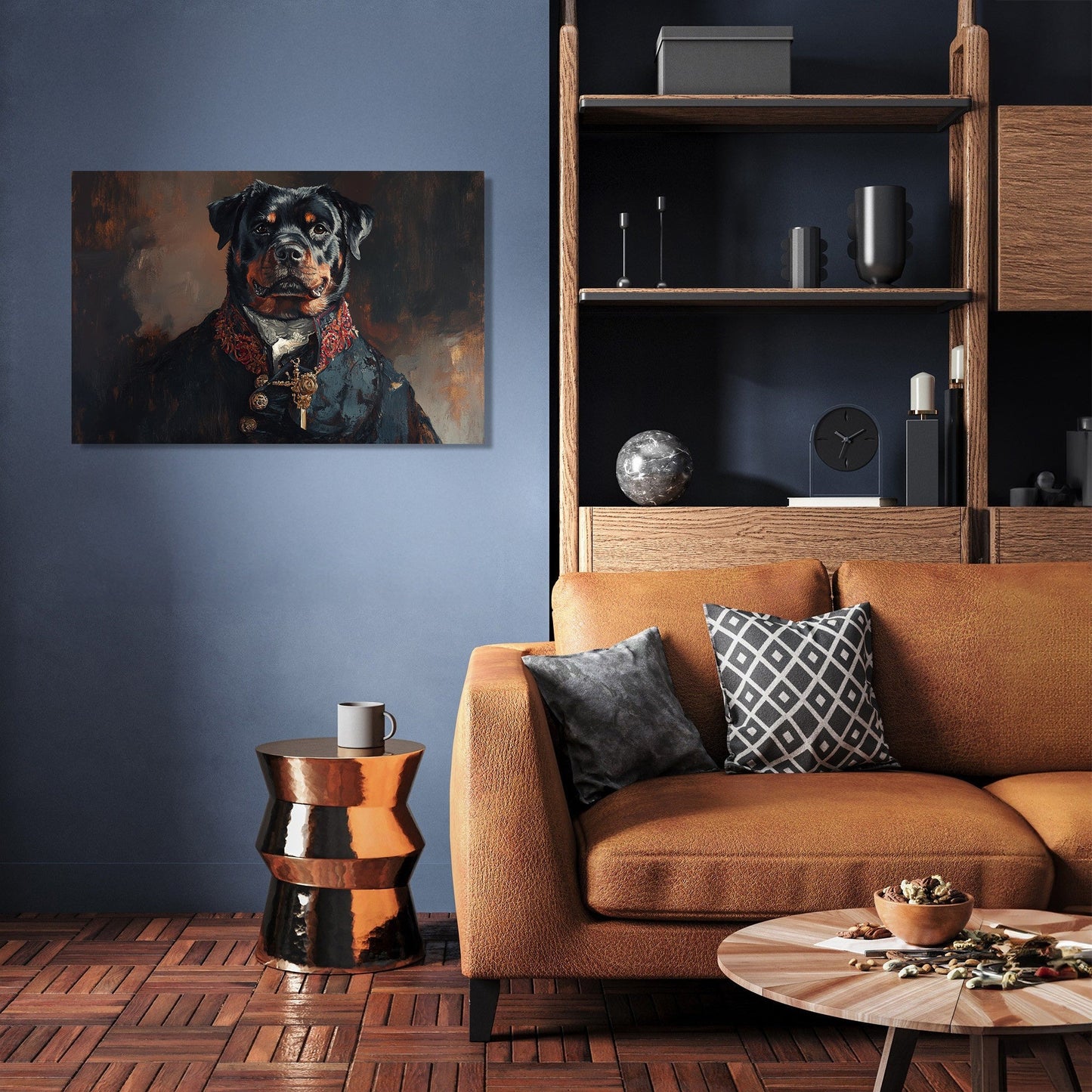 Regal Rottweiler Canvas