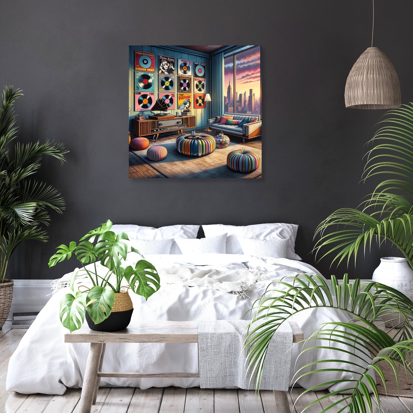 Retro Pop Vinyl Canvas