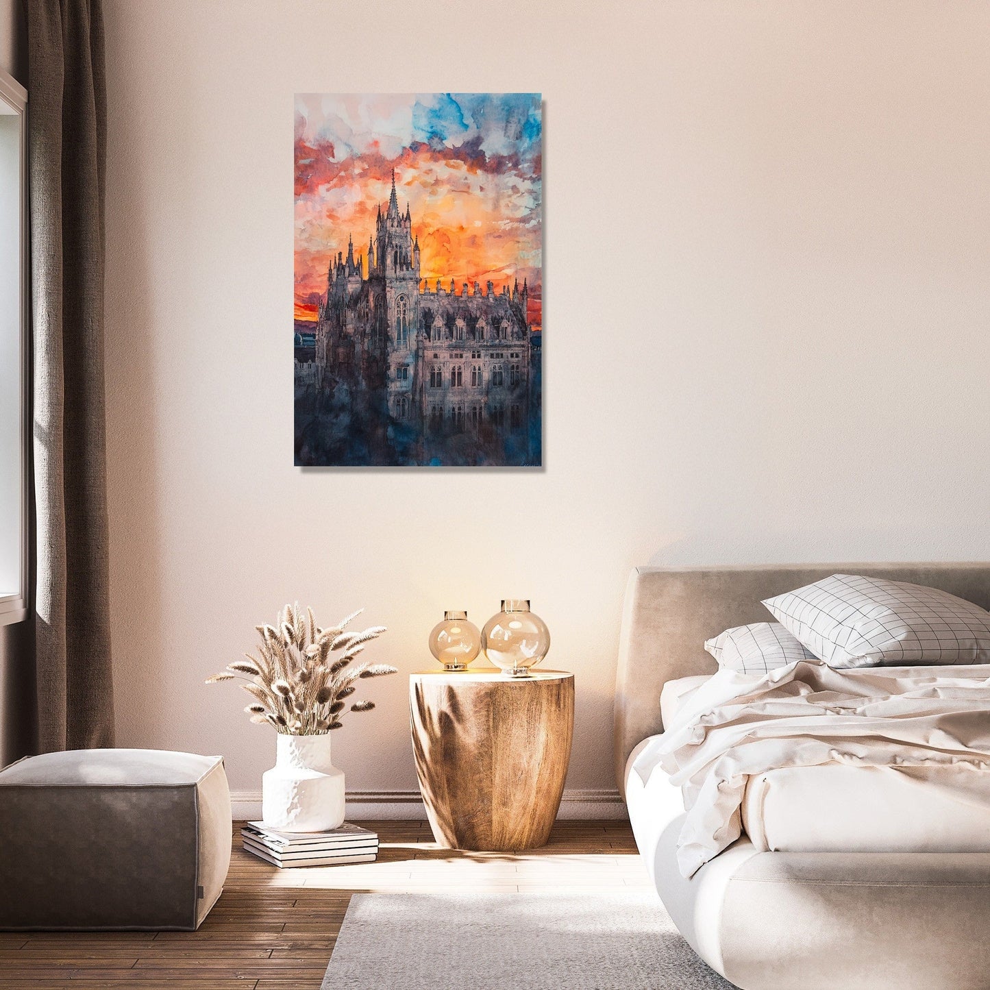 Marischal Sunset Reflection Canvas
