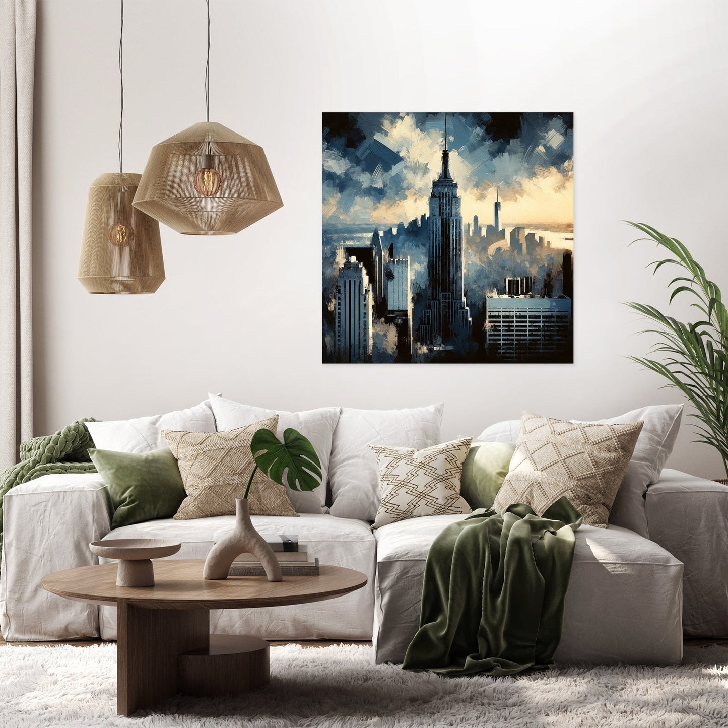 Vintage Skyline Canvas