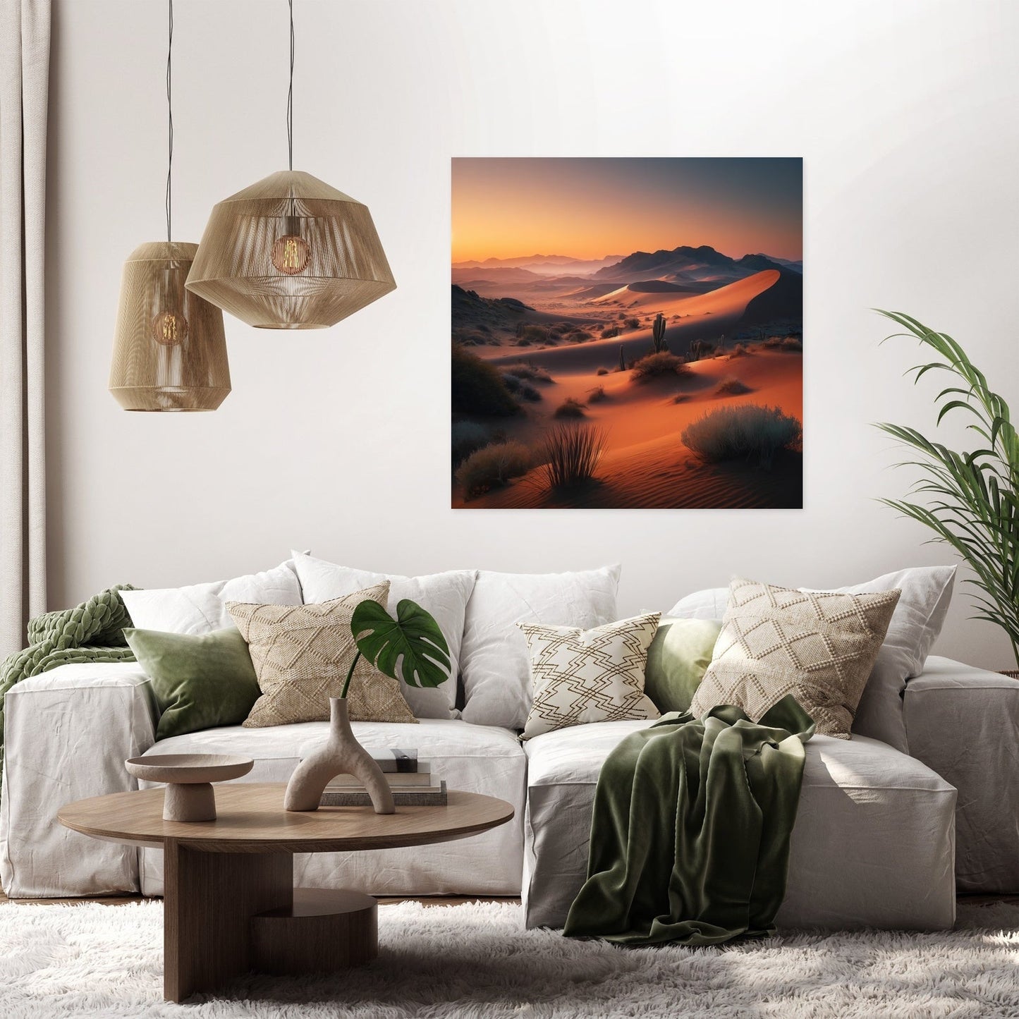 Dawn Desert Elegance Canvas