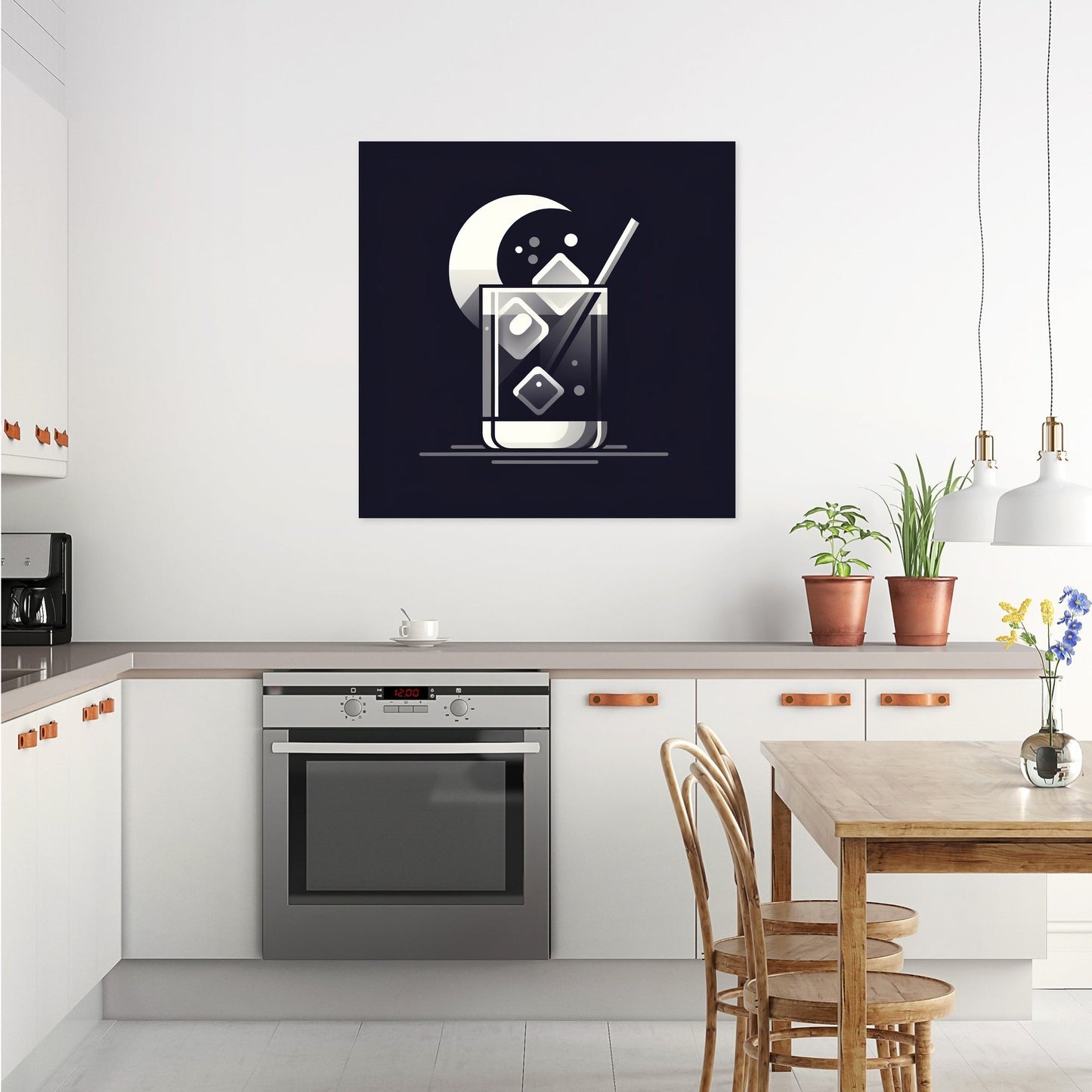Dark & Stormy Minimalist Canvas